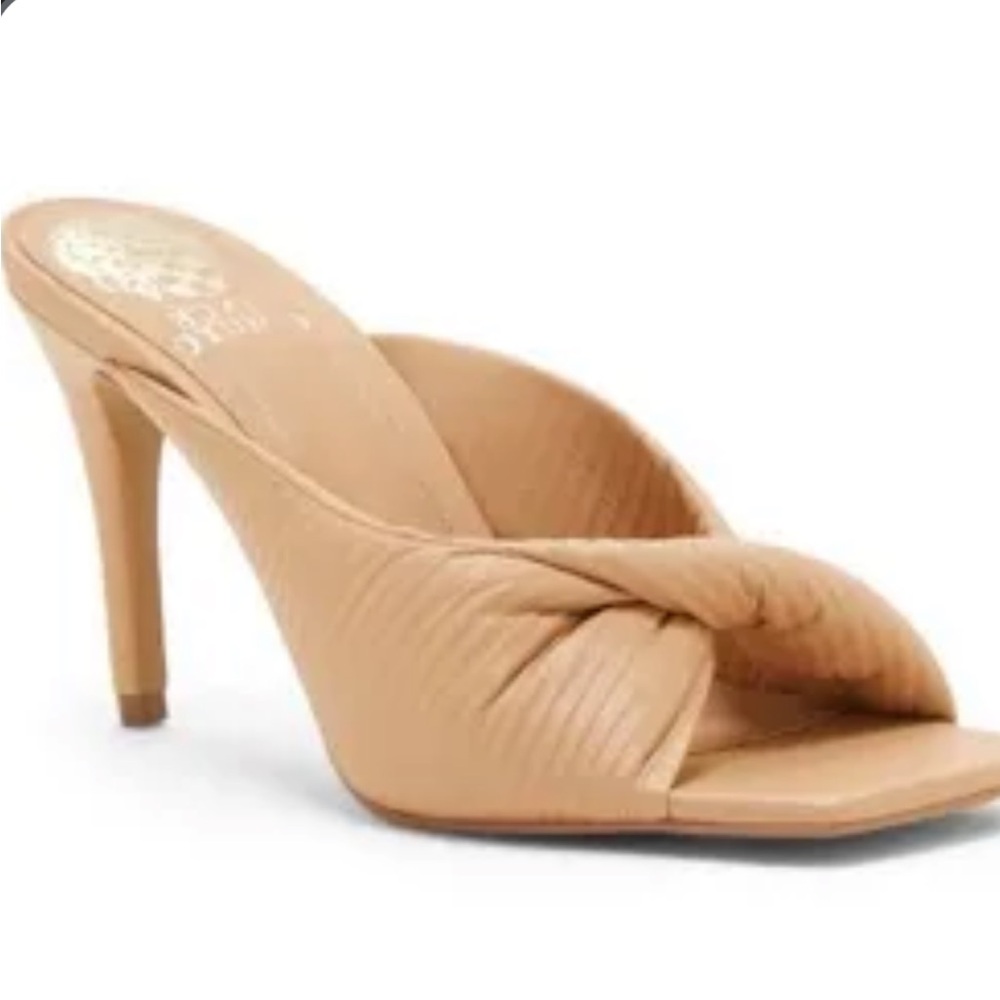 Vince Camuto Tan Mules Salete